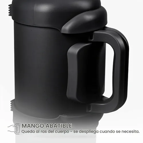 Vista 7 de Manna Titan - Jarra de acero inoxidable con aislamiento al vacío, 4 litros, recubrimiento en polvo negro