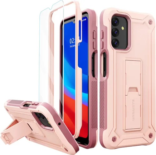 Vista 24 de URBANITE Funda para Samsung Galaxy A13 con soporte, protección a prueba de golpes de grado militar con protector de pantalla compatible con teléfono