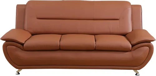 Vista 2 de Sofás de cuero para sala de estar, juego de sofás para sala de estar, sofá para dormitorio, apartamento, juegos de muebles para sala de estar