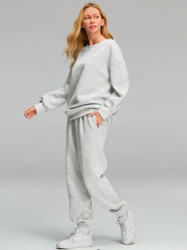Vista 4 de AUTOMET Womens 2 Piece Outfits Sweatsuit Oversized Sweatshirt Lounge Sets Baggy Sweatpants Fall Fashion with Pockets