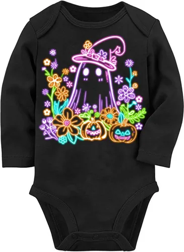 Vista 16 de BFUSTYLE Mameluco de manga larga para bebés niños y niñas, traje divertido para bebés de 0 a 18 meses