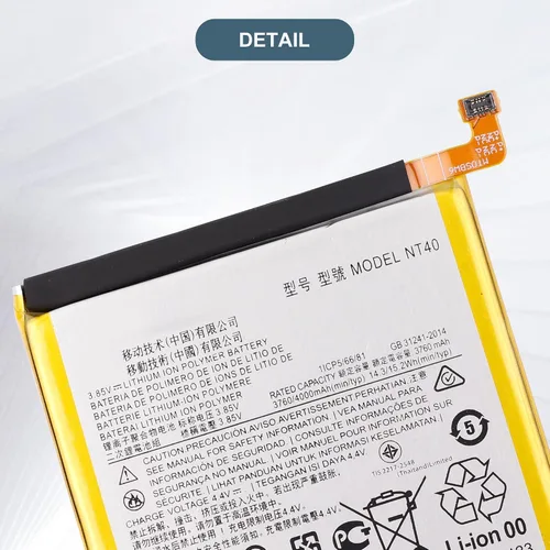 Vista 4 de Batería de repuesto NT40 compatible con Moto G Pure 2021 XT2163 con kit de herramientas de reparación