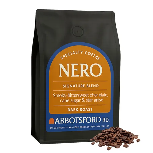Vista 17 de Café Crema en grano entero, café especial, granos de café de tostado medio, mezcla exclusiva con sabores de caramelo, caramelo dulce y avellana