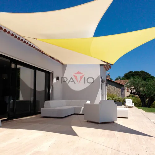 Vista 5 de Patio Paradise Vela de Sombra Solar de 2' x 2' Toldo Rectangular Cubierta para Patio Bloqueo de Luz Solar Toldo Resistente de Grado Comercial