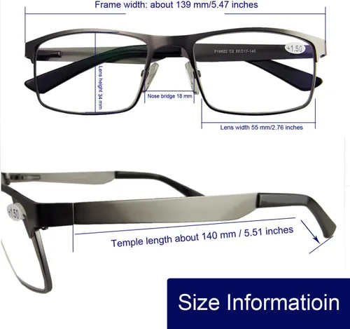 Vista 6 de Circleperson Gafas de lectura fotocromáticas fotocromáticas sensibles a la luz para los lectores de sol bisagras de resorte 55-17 protección UV