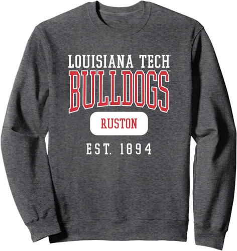 Vista 3 de Louisiana Tech Bulldogs Founded Date Sweatshirt
