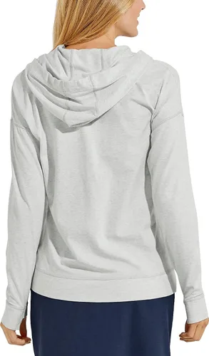 Vista 2 de Coolibar UPF 50+ LumaLeo Henley - Sudadera con capucha para mujer, protección solar