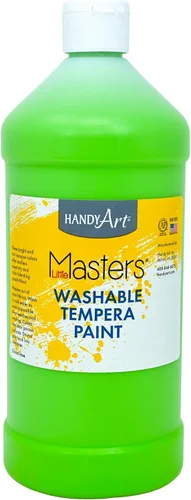 Vista 13 de Handy Art Little Masters - Pintura lavable, 16 onzas, color negro Bright & Mixable, High Opacity, Washable Colors for Classroom, Students, Kids