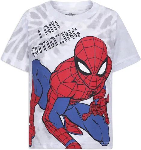 Vista 6 de Marvel Spider-Man Boys Short Sleeve T-Shirt 3 Pack for Toddler and Big Kids