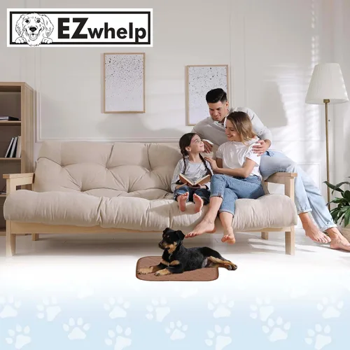 Vista 4 de EZwhelp Almohadillas reutilizables para orina de perro, almohadillas de entrenamiento impermeables para perros, lavables y sanitarias, esquinas
