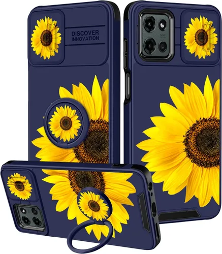 Vista 61 de para Moto G 5G 2023 funda - Cubierta de teléfono linda con corazón para mujeres y niñas, diseño único negro con cubierta deslizante para la cámara