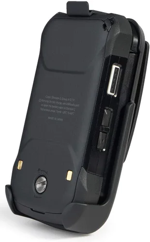 Vista 3 de Nakedcellphone Funda para Kyocera DuraXV Extreme, DuraXE Epic, DuraXA Equip, [giratorio/trinquete] Funda con clip para cinturón para Verizon E4810