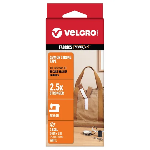 Vista 8 de VELCRO Brand Cinta de tela fuerte para coser Rollo de 30 pulgadas, negro