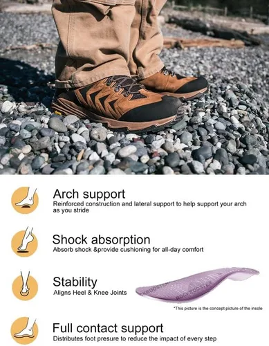 Vista 6 de ROCKROOSTER - Botas de senderismo impermeables con punta suave Williamsburg