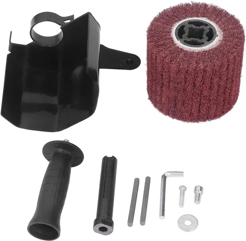 Vista 2 de Kit de pulidora de pulido, kit de pulidora eléctrica de mano para metal, acero inoxidable, plástico, madera