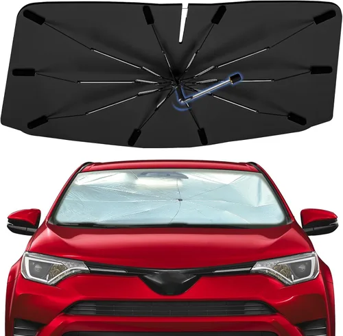 Vista 30 de Sombrilla Parasol para Parabrisas para Mazda 3 2014-2026, Parasol Plegable para Coche para Ventana Delantera, Visera Protectora Solar Altamente