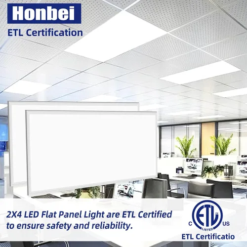 Vista 8 de WYZM Paquete de 4 luces LED de panel plano de 2 x 4, panel de luz LED de 2 pies por 4 pies, accesorio de iluminación de techo, 7800 lúmenes, 5000 K