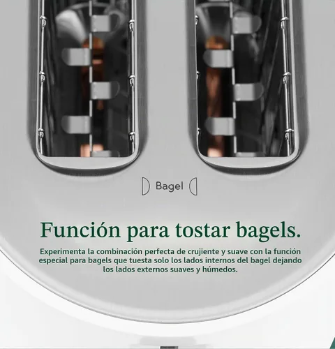 Vista 6 de Café - Tostadora Express Finish para 2 rebanadas Ranuras extra anchas, elevación extra para waffles, pasteles, tostadas Texas y más 4 funciones