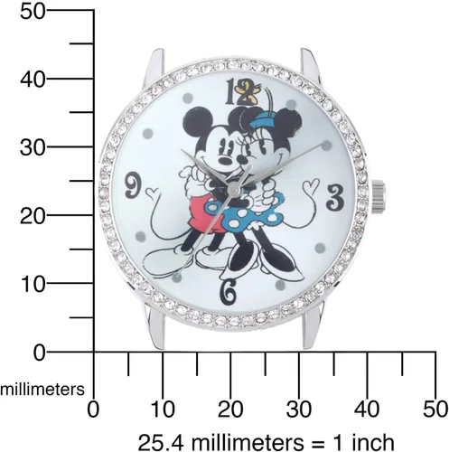Vista 5 de Disney - Reloj con diamantes de imitación, para mujer.