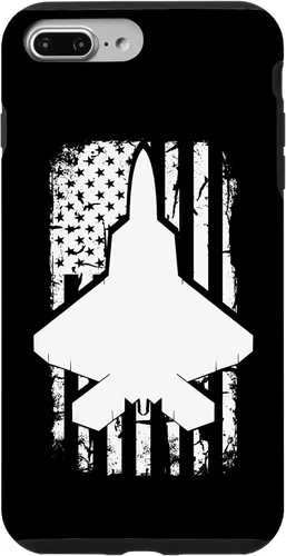 Vista 12 de F22 Raptor US Flag Fighter Airplane Jet Plane Aircraft Case for iPhone 17
