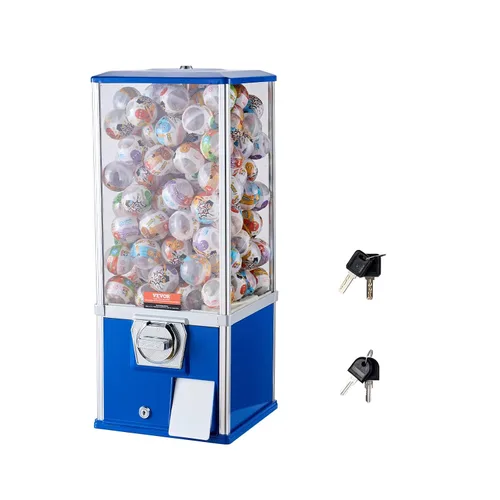 Vista 15 de VEVOR Máquina expendedora, banco de chicles clásico, máquina de chicles y caramelos de gran capacidad de carga, minimáquinas expendedoras, máquina