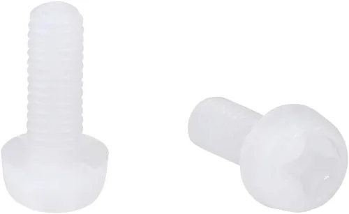 Vista 12 de uxcell M6x30mm Roscado Nylon Phillips Cruz Pan Cabeza Tornillos Tornillos de Máquina Blanco 50
