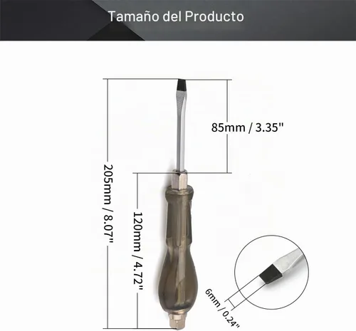 Vista 2 de Utoolmart Destornillador de impacto ranurado 4 pulgadas Keystone Demolición Driver Magnético 1pcs