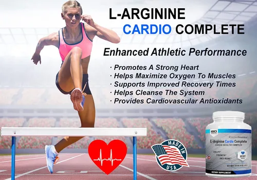 Vista 3 de L-Arginina Cardio Complete Fórmula de Apoyo de Óxido Nítrico, 180 Cápsulas L-arginine formula created to support nitric oxide production