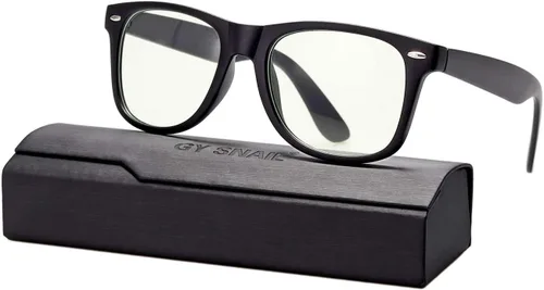 Vista 7 de GY Snail - Lentes de bloqueo de luz azul para hombres, anteojos de seguridad para juegos, alivio de fatiga ocular y mejor sueño