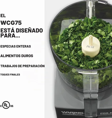 Vista 2 de Waring (WCG75) Procesador de alimentos de 3 tazas