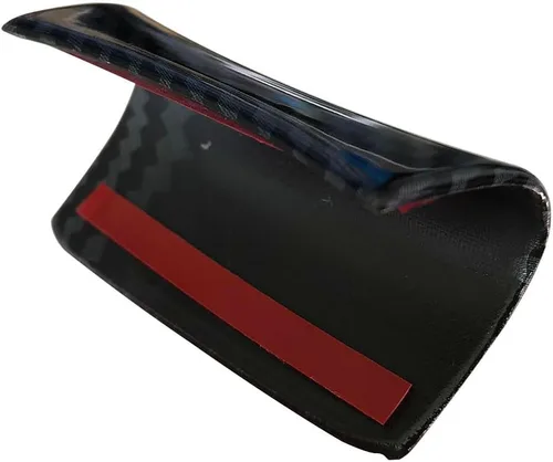 Vista 8 de Ruihe Funda de volante de color de fibra de carbono moldura apta para Hyundai Elantra, Santa Cruz, Tucson 2021-2025 diseño universal y accesorio