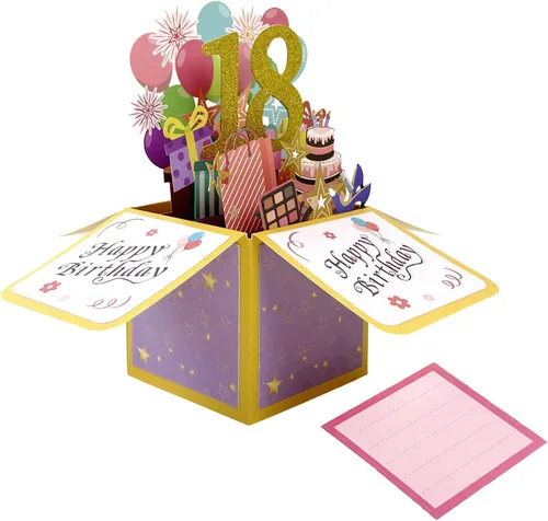Vista 16 de Asmallgf Tarjeta Emergente Feliz 10 Cumpleaños para Hija Sobrina, Mejor Regalo de Cumpleaños para Niña Niño de 10 Años, Dulces Decoraciones