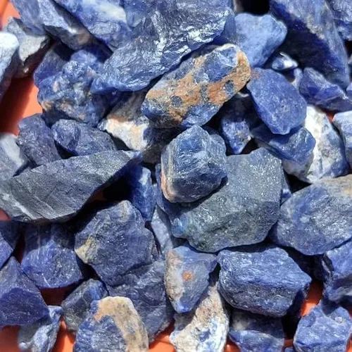 Vista 6 de Krishiv Exports - 10 piezas de trozo natural de sodalita en bruto, cristal de sodalita natural, roca de sodalita en bruto, trozo de sodalita