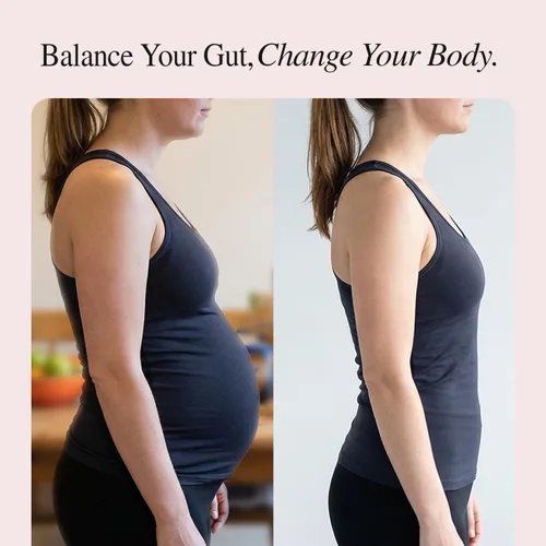 Vista 4 de Gut Glo - Alivio natural de la hinchazón, la salud intestinal, la digestión y el estreñimiento 4 en 1 probiótico, enzima digestiva, magnesio