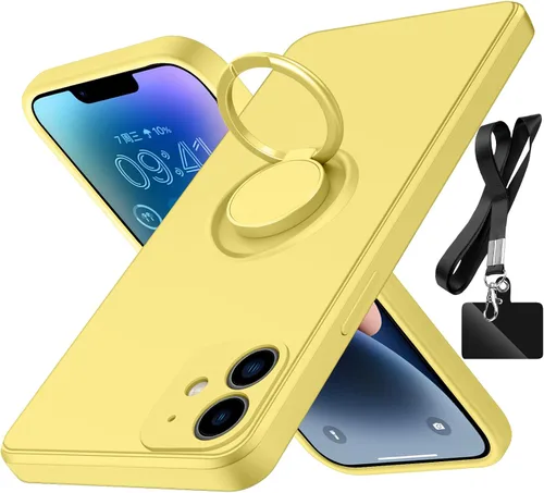 Vista 8 de Funda para iPhone 11, con soporte giratorio de 360°, color negro