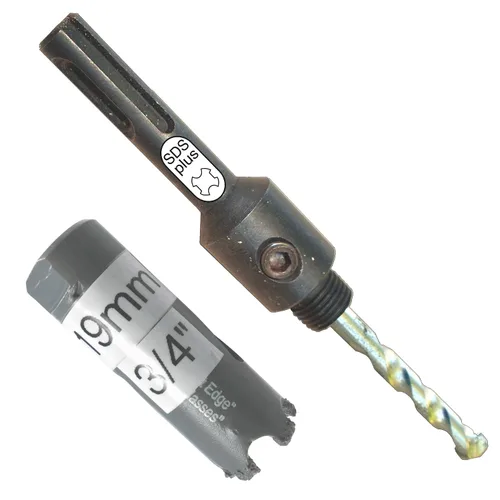 Vista 17 de Kit de extensión y eje de sierra perforadora de 7/16 pulgadas: 2 ejes hexagonales de 1/2 pulgadas y extensión de 12 pulgadas para sierras