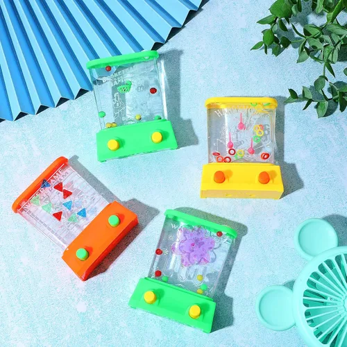 Vista 2 de Zhanmai Juego de agua de mano, 16 unidades, mesas de agua para lanzar anillos de agua para playa, juguete de fiesta, entretenimiento divertido, sin