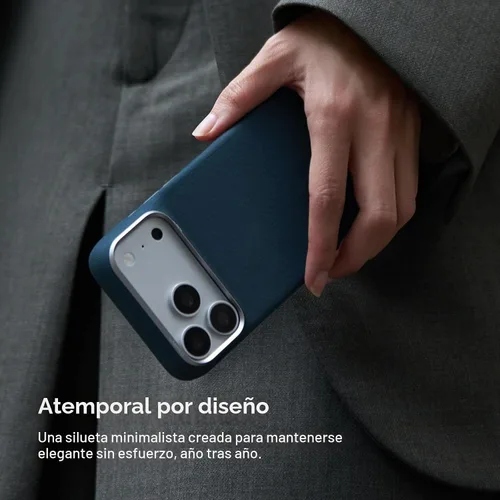 Vista 9 de pitaka Funda para iPhone Pro de 6.3" con sensación sin funda, azul abismo Abyss Blue (Argyle)