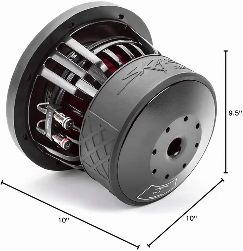 Vista 8 de Skar Audio EVL-8 D4 - Subwoofer para automóvil de 8 pulgadas, 1200 W de potencia máxima, doble 4 Ohm