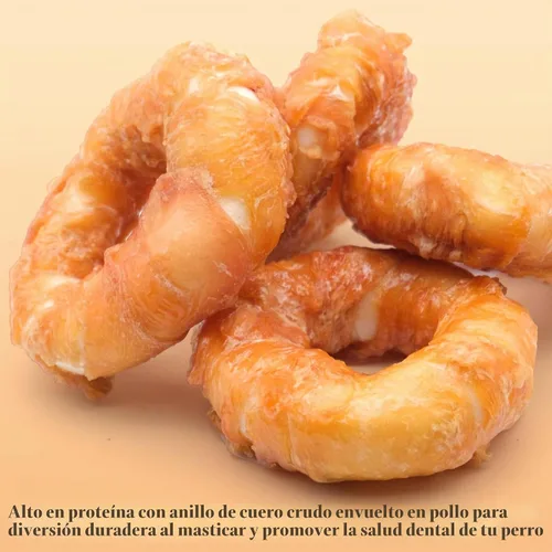 Vista 5 de Donas para perros, donas envueltas en pollo