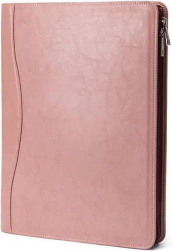 Vista 19 de Cartera personalizada de cuero vegano, tamaño legal de 8.5 x 14 pulgadas, soporte de bloc de notas personalizado para hombres y mujeres, organizador