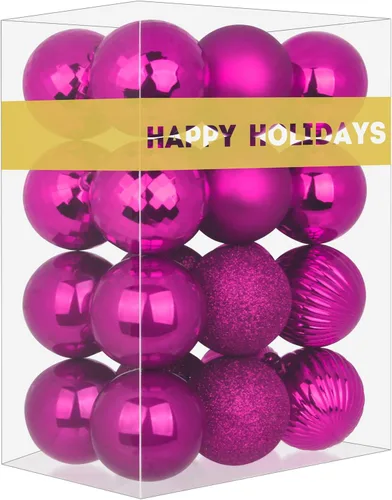 Vista 40 de Esferas pequeñas de bronce de 1.6 pulgadas para decoración del árbol de Navidad, adornos inastillables para cumpleaños, Halloween, vacaciones, boda