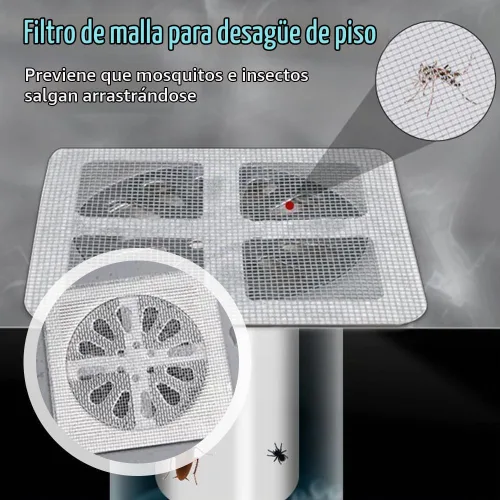 Vista 2 de Adhesivos desechables para drenaje de cabello, cubierta de drenaje de ducha 2026, calcomanías de filtro de drenaje de piso de baño, calcomanía