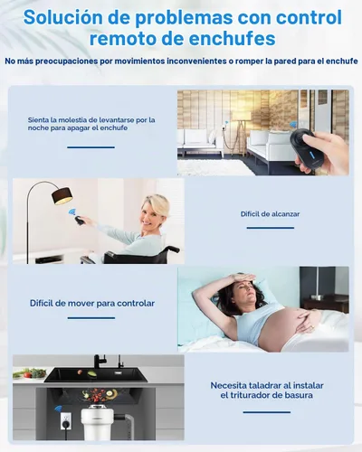 Vista 6 de ELECTOP Enchufe de salida de control remoto 15A/1500W (negro)