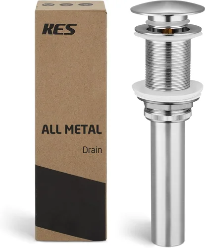 Vista 12 de KES S2008D-BZ - Desagüe para fregadero sin desbordamiento para baño, conjunto de tapón de drenaje emergente para fregadero de recipiente de 1.6 a