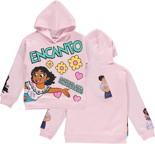 Vista 3 de Disney Sudadera con capucha Encanto para niñas, Mirabel, Isabela y Luisa, tallas 4-16
