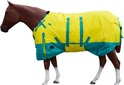 Vista 31 de HILASON Manta de Caballo de Poly Impermeable de Invierno 1200D con Envolvente de Vientre Mantas de Exterior para Caballos Vino