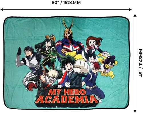 Vista 3 de My Hero Academia Class 1-A - Manta de forro polar de 45 x 60 pulgadas