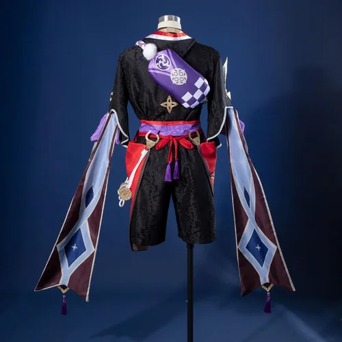 Vista 3 de Genshin Impact Cosplay Jacquard Upgrade Ver Ganyu Aether Zhongli Kaveh Cosplay