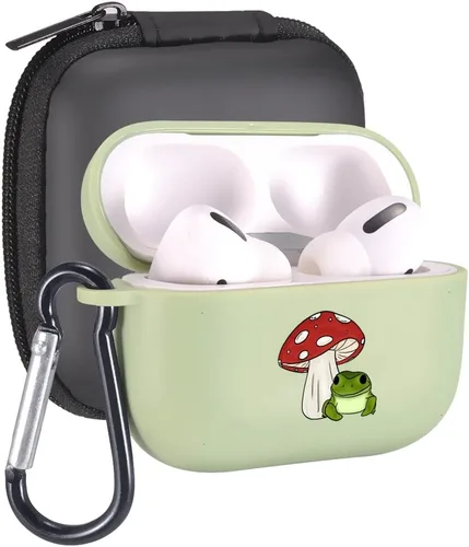 Vista 15 de Funda de mariposas rosas para AirPods Pro con llavero, diseño de animales lindos funda protectora de TPU suave compatible con AirPods Pro Charging